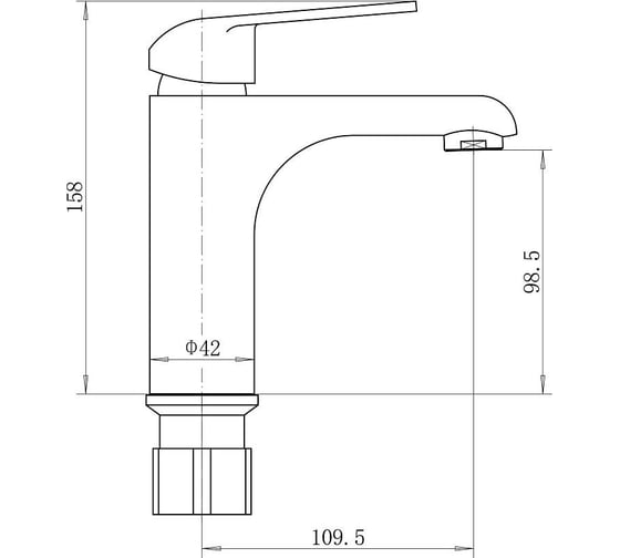 Смеситель для умывальника Plstart PD10082