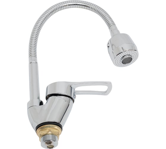 Смеситель для кухни FRAP F43701-B гибкий излив, гайка 535451