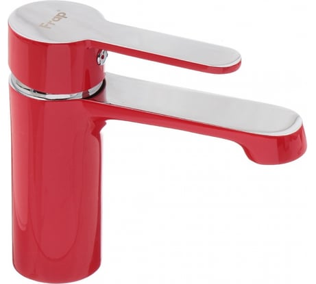 Смеситель для умывальника FRAP F1043 красный 537598