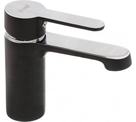 Смеситель для умывальника FRAP F1042 черный, хром 537592