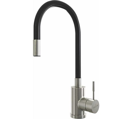 Смеситель для кухни Mixline черный, гибкий силиконовый излив 35k MLSS-0325 542377