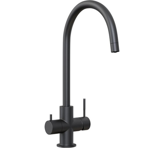 Смеситель для кухни Mixline черный, подключение к фильтру 35k MLSS-03202 543623