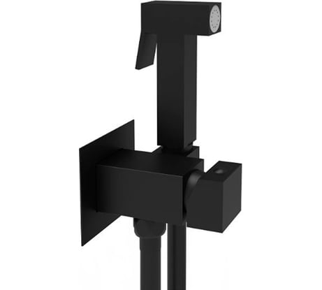 Набор для биде Paffoni TWEET SQUARE MIX, чёрный матовый ZDUP112NO 00255496