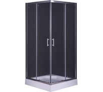 Душевой уголок Taliente 100_100_195см, квадратный, раздвижной, прозр.стекло 6мм, хром.профиль TA-10102-1CP
