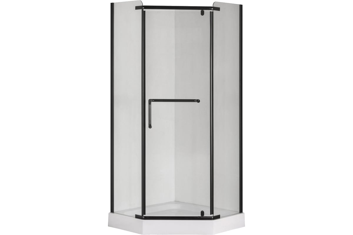 Душевой уголок Taliente 80_80_195см, пятиугольный, распашной, прозр ...