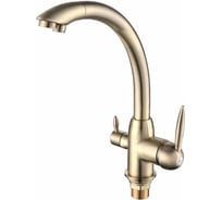 Смеситель для кухни FRAP F4399-4 с выходом для питьевого фильтра, бронза 536860