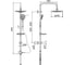 Душевая система Paini RS WHITE, хром 50CR191B0RS1P3 4