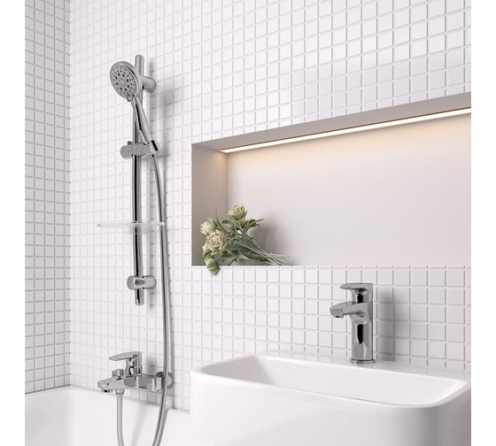 Смеситель для ванны Paini Parallel, хром 47CR111LMKM