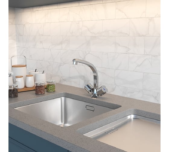 Смеситель для кухни Paini Tevere с поворотным изливом, хром 10CR571FFQLMKM