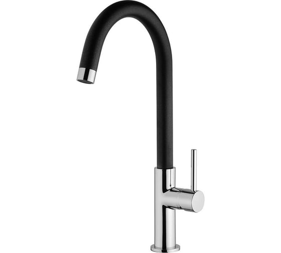 Смеситель для кухни Paini Sky с поворотным изливом, черный 78CR57244SLMKM 1