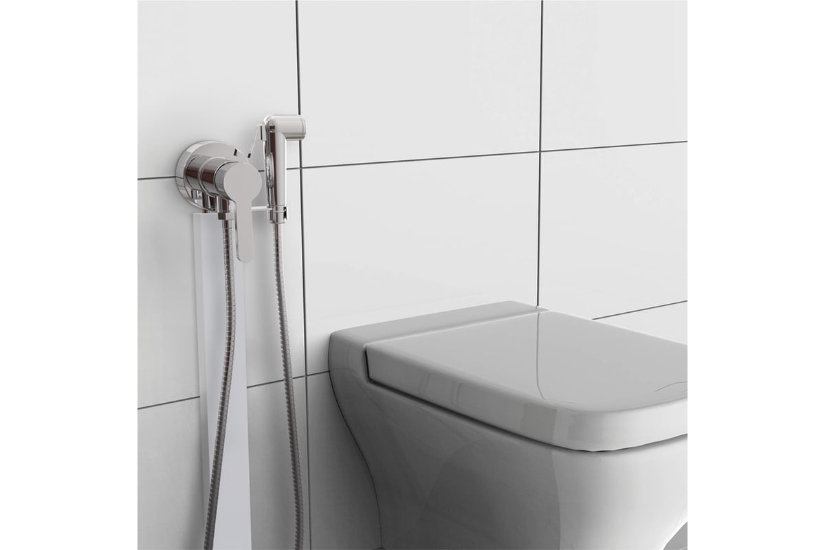 Настенный гигиенический душ Paini Aosta со смесителем, хром 92CR304KM ...