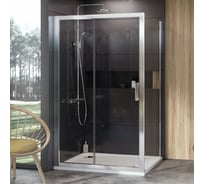 Неподвижная стенка для двери Ravak 10° 10PS-90 блестящий профиль, прозрачное стекло 9UV70C00Z1