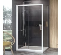 Неподвижная стенка для двери Ravak 10° 10PS-80 белый профиль, прозрачное стекло 9UV40100Z1