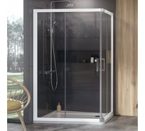 Прямоугольный душевой уголок Ravak 10 градусов 10AP4 120x90 см, белый профиль, прозрачное стекло 0ZVG70100Z1