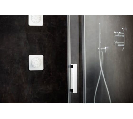 Раздвижная душевая дверь Ravak Matrix MSD2-110 см, L, левый, блестящий профиль, прозрачное стекло 0WLD0C00Z1