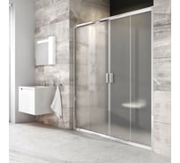 Раздвижная душевая дверь Ravak Blix BLDP4-200 см, блестящий профиль, матовое стекло Грапе 0YVK0C00ZG