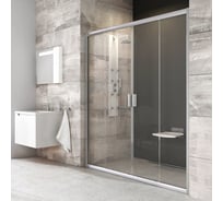 Раздвижная душевая дверь Ravak Blix BLDP4-190 см, профиль сатин, прозрачное стекло 0YVL0U00Z1