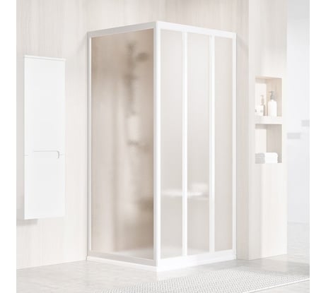 Неподвижная стенка для двери Ravak Supernova APSS-75 белый профиль, матовое стекло Грапе 94030102ZG