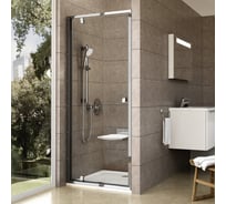 Душевая дверь поворотного типа Ravak Pivot PDOP1 80 см, блестящий профиль, прозрачное стекло 03G40C00Z1