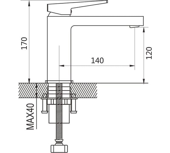 Смеситель для раковины Shevanik S8901H-1