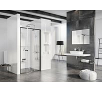 Душевая дверь поворотного типа Ravak PDOP2-100 черный профиль, прозрачное стекло 03GA0300Z1 00000069002