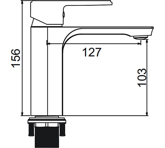 Смеситель для раковины Gerhans K11023T