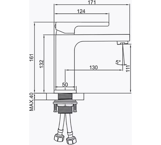 Смеситель для раковины Gerhans K11027B