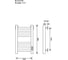 Полотенцесушитель электрический Primoclima Nox 30 E Inox 60x50 3_3 PCNox30EInox60503.3 2