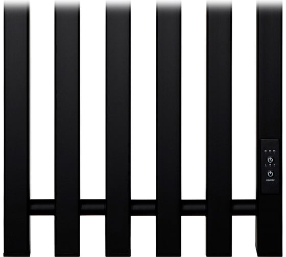 Полотенцесушитель электрический Primoclima Sol Q E Black 120x30 6 PCSolQEBlack120306
