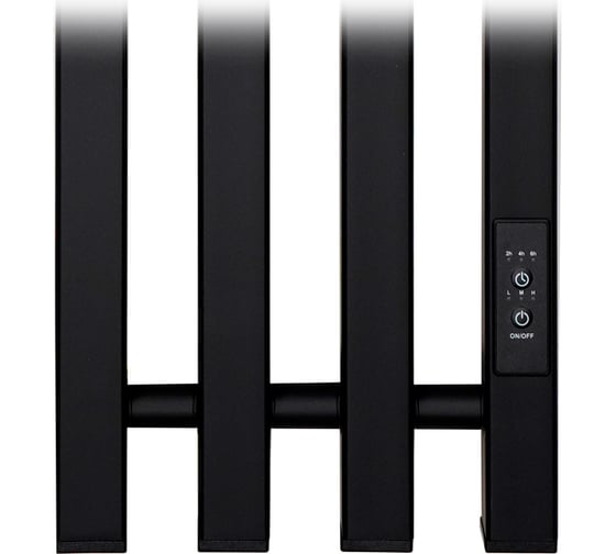 Полотенцесушитель электрический Primoclima Sol Q E Black 100x18 4 PCSolQEBlack100184