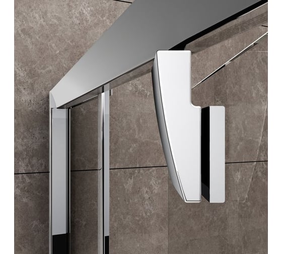 Душевой уголок четверть круга, с распашной дверью Ravak Pivot PSKK3 80x80 см, белый профиль, фурнитура хром, прозрачное стекло 37644100Z1