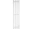 Полотенцесушитель электрический Primoclima Sol Q E White 100x18 4 PCSolQEWhite100184 1