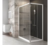Душевое заграждение Ravak BLRV2K-100 белый профиль, прозрачное стекло 1XVA0100Z1