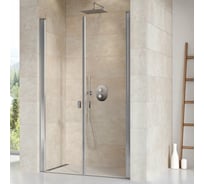 Душевая дверь поворотного типа Ravak Chrome CSDL2-90 см блестящий профиль, прозрачное стекло  0QV7CC0LZ1 00000036071
