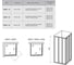 Душевое заграждение Ravak ASRV3-80 S белый профиль, матовый полистирол Пеарл 15V4010211 3