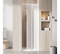 Двухэлементная складная душевая дверь Ravak SDZ2-70 белый профиль, матовый полистирол 01V1010011