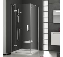 Неподвижная стенка для двери Ravak SmartLine SMPS-80 L левая, профиль хром, прозрачное стекло 9SL40A00Z1