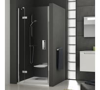 Душевая дверь поворотного типа Ravak SmartLine SMSD2-110 см, левый, профиль хром, прозрачное стекло 0SLDAA00Z1
