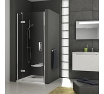 Душевая дверь поворотного типа Ravak SmartLine SMSD2-100 см B, левый, блестящий профиль, прозрачное стекло 0SLABA00Z1 00000030222