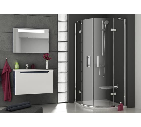 Душевой уголок четверть круга Ravak SmartLine SMSKK4 80x80 см 3S244A00Y1