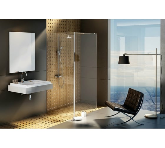 Душевое ограждение Ravak Walk In Corner-1200х900х2000 блестящий профиль, прозрачное стекло GW1CG7C00Z1
