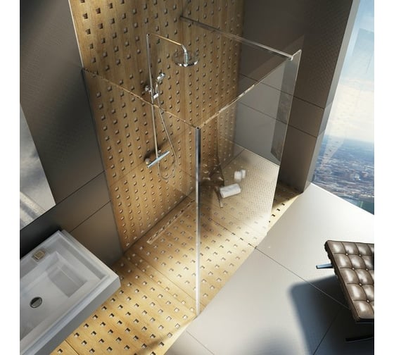 Душевое ограждение Ravak Walk In Corner-1200х900х2000 блестящий профиль, прозрачное стекло GW1CG7C00Z1