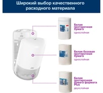 Диспенсер для полотенец TORK Elevation М1 мини 558000 с центральной вытяжкой, белый 12456