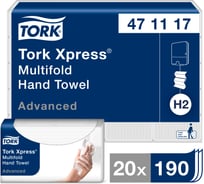 Полотенца листовые TORK Xpress сложение Multifold 471117 20 пачек в упаковке 22560