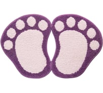 Коврик Shahintex ЛАПКИ MICROFIBER разделенные, 50х80, фиолетовый 61 103250