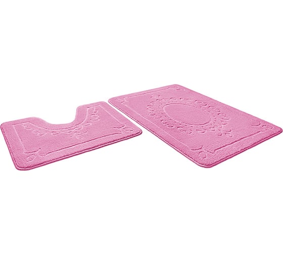 Набор ковриков для ванны Shahintex ЭКО 45х71+45х43, розовый 64 103181 1