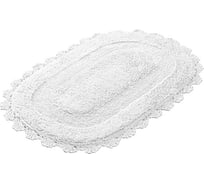 Коврик Shahintex ZEFIR Z001 овал, 50х80, белый 59 103195