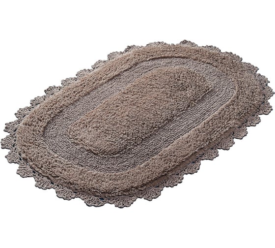 Коврик Shahintex ZEFIR Z001 овал, 50х80, кофе с молоком 55 103200 1
