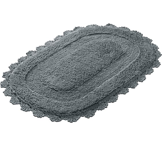 Коврик Shahintex ZEFIR Z001 овал, 50х80, серый 50 103197