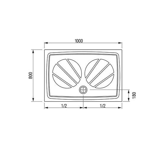 Душевой поддон Ravak Gigant Pro 100x80, XA03A401010 00000018534